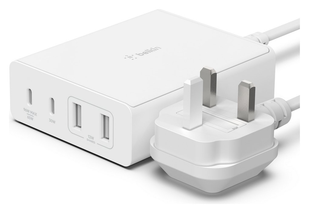 Belkin 108W Power Delivery GaN Desktop Charger - White