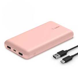 Belkin 15W 20000mAh Portable Power Bank - Rose Gold