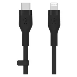Belkin Silicone USB-C to Lightning 2m Charging Cable - Black