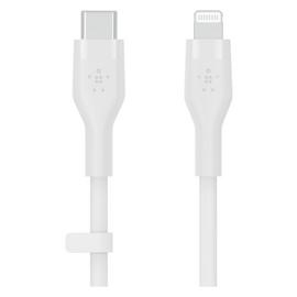Belkin Silicone USB-C to Lightning 2m Charging Cable - White