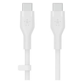 Belkin Silicone USB-C to USB-C 2m Charging Cable - White