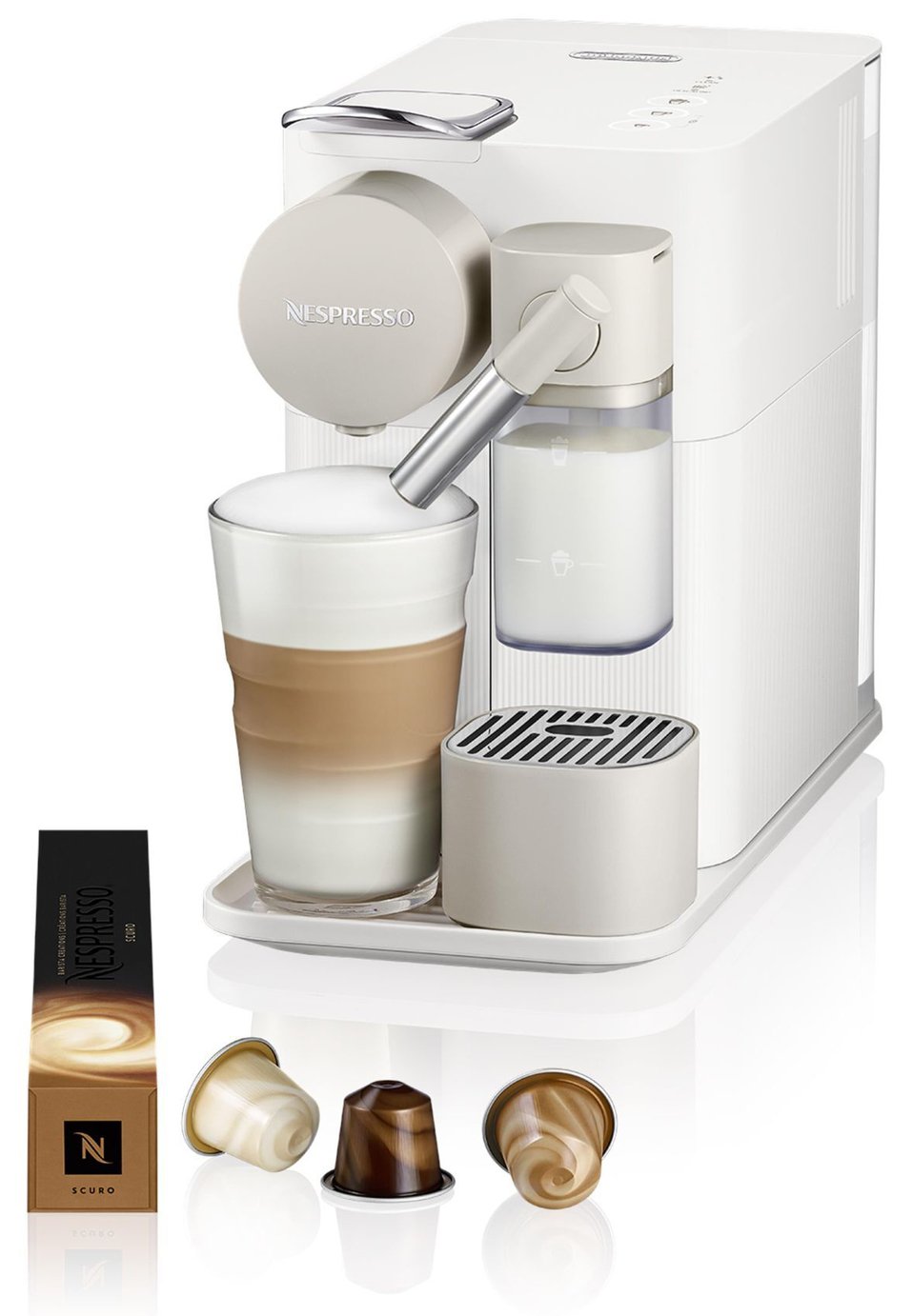 Nespresso Lattissima One by De'longhi Pod Machine EN510.W