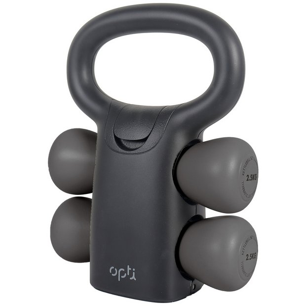 Buy Opti 2 In 1 5kg Kettlebell and Dumbbell Dumbbells Argos