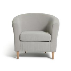 Argos Home Fabric Tub Chair - Natural