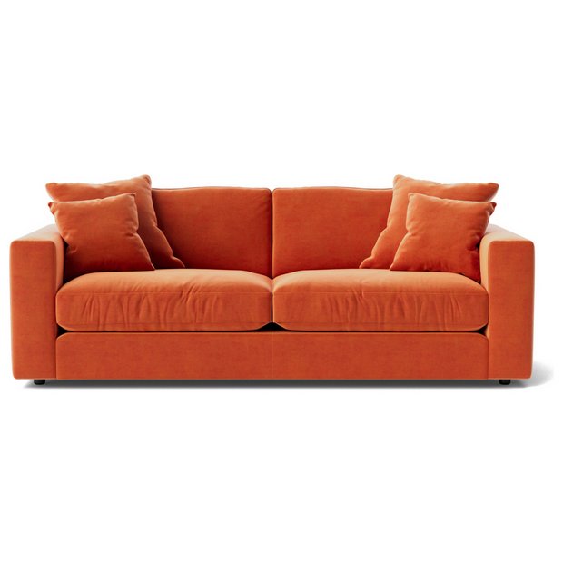 Argos orange outlet sofa