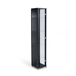 Argos Home 4 Shelf 1 Door Display Cabinet - Black