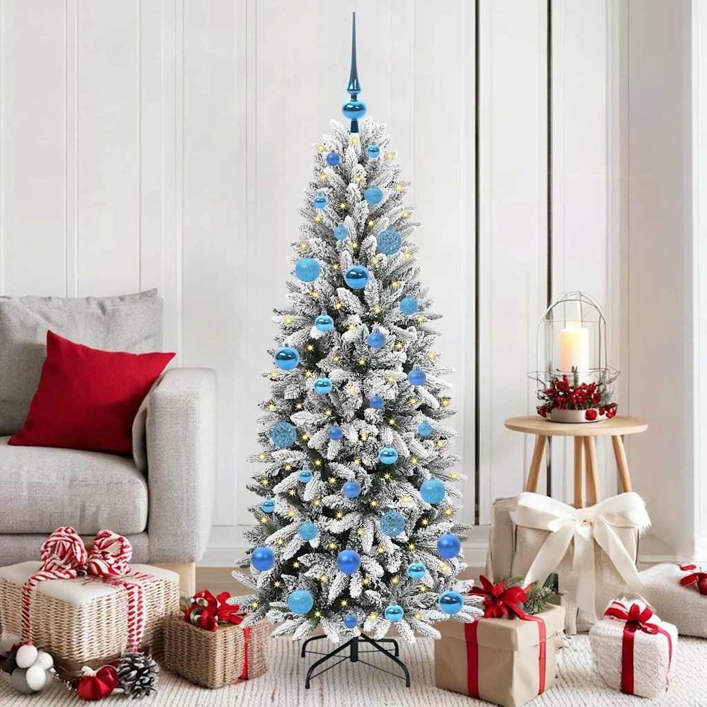 Walplus 150 Warm LED Lights Artificial Christmas Tree - White - 150 cm