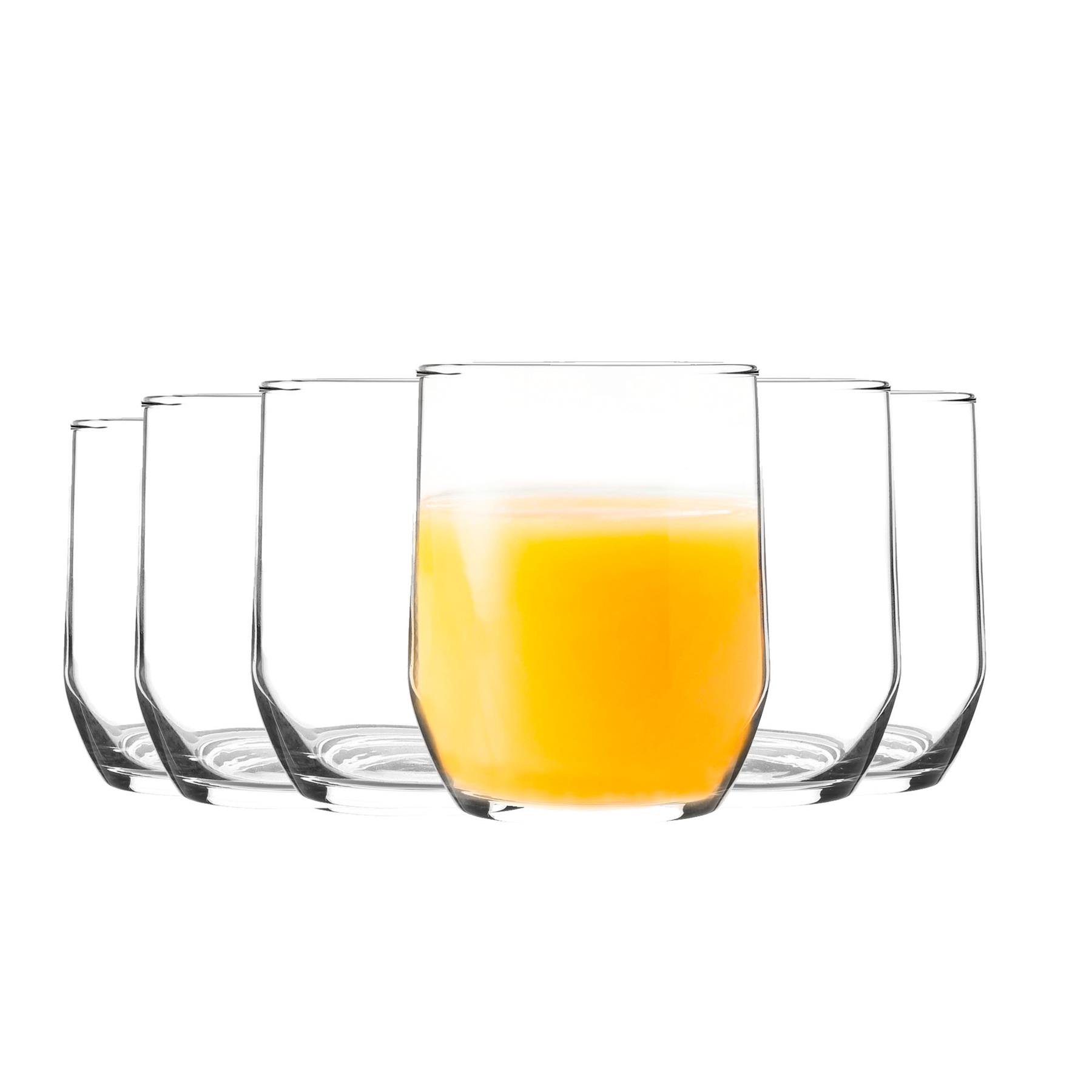LAV Sude Whisky Glasses - 315ml - Clear - Pack of 6