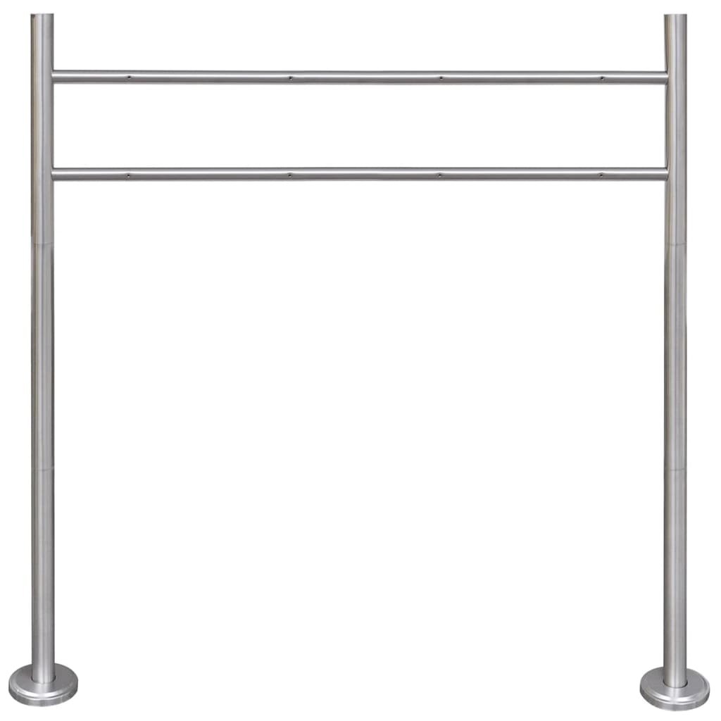 Walplus Stainless Steel Double Mailbox Stand