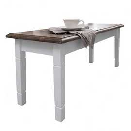 Noa & Nani Canterbury 127cm Dining Bench - White & Dark Pine