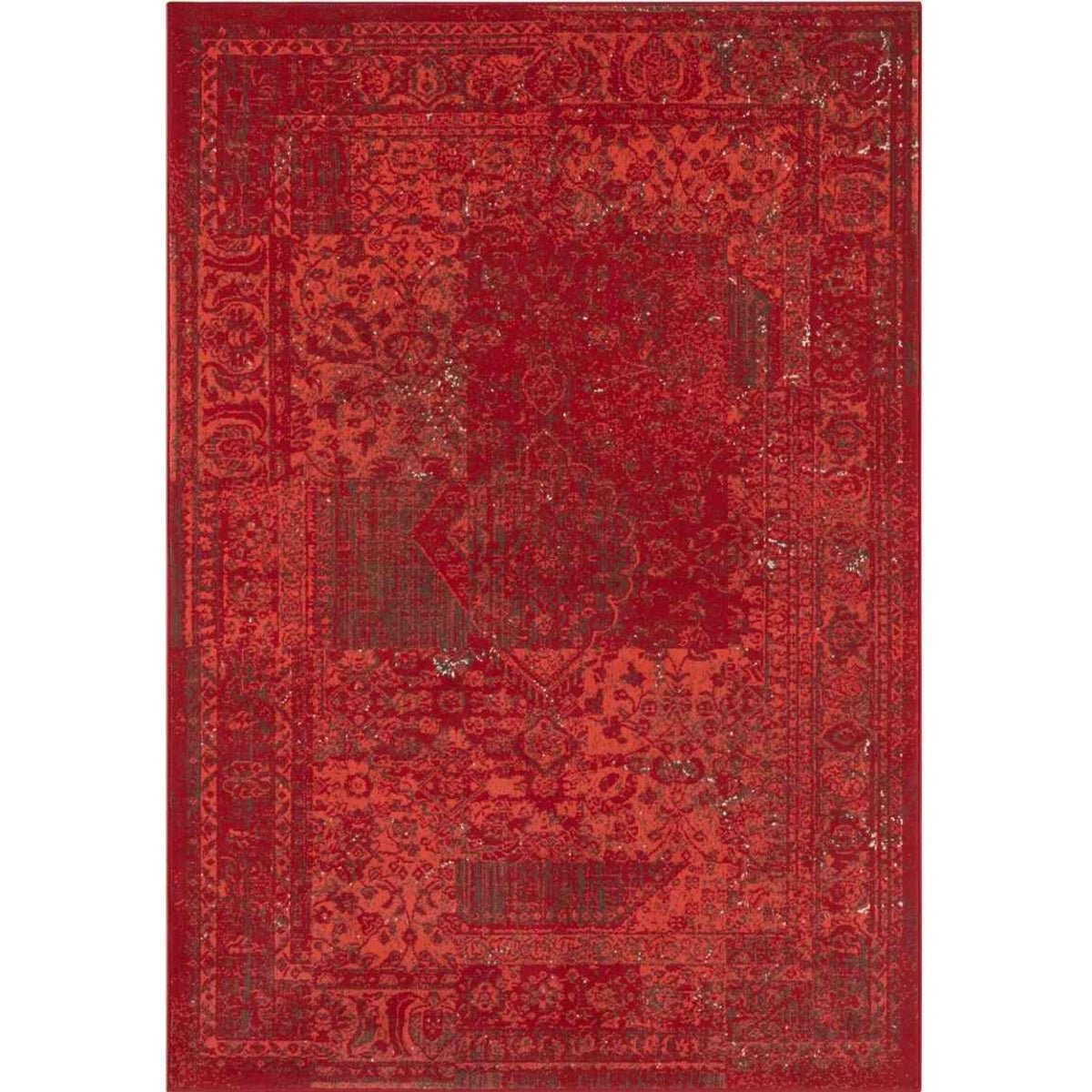 Hanse Home Red Velour Plume Vintage Rug - 80 x 150cm