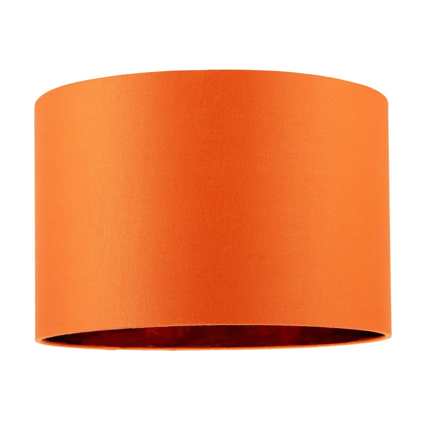 Happy Homewares Orange Cotton Table Base or Pendant Lampshade - 30cm