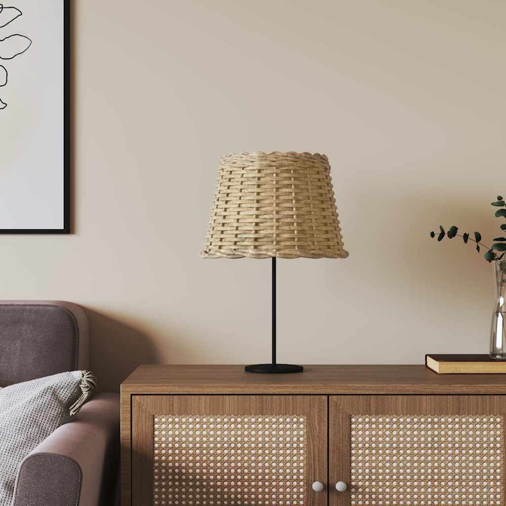 Walplus Brown Iron Wicker Lampshade - 30 x 20cm
