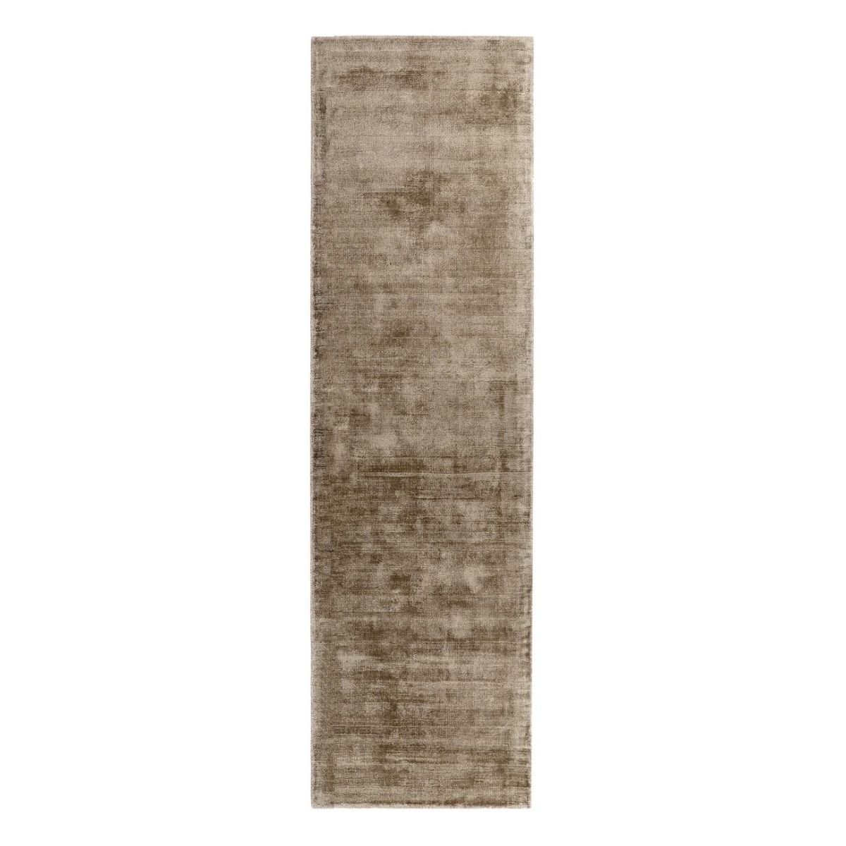 Mega Flooring Brown Handmade Plain Rug - 66 x 240cm