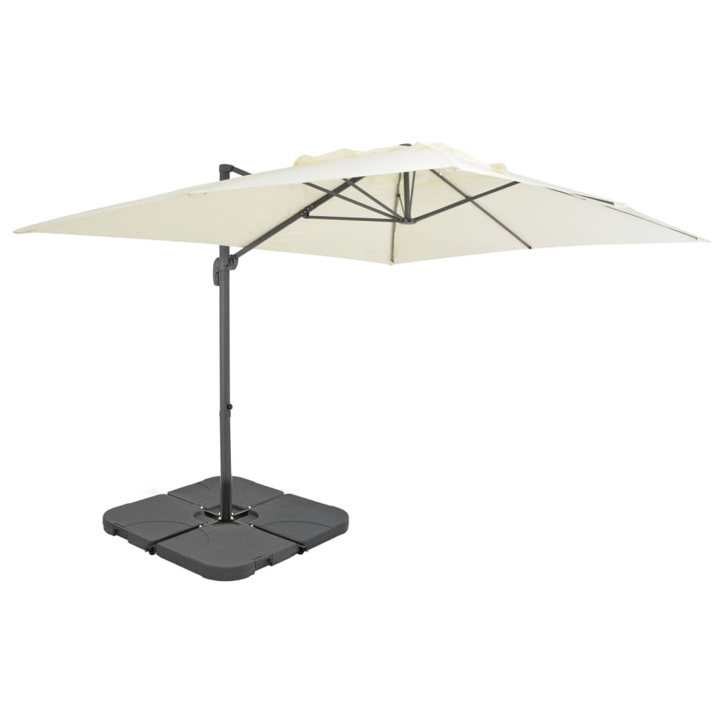 Walplus Garden Parasol - Sand - 400 x 300 x 268 cm