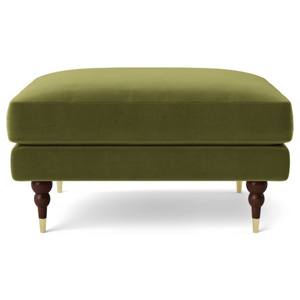 Olive green deals footstool