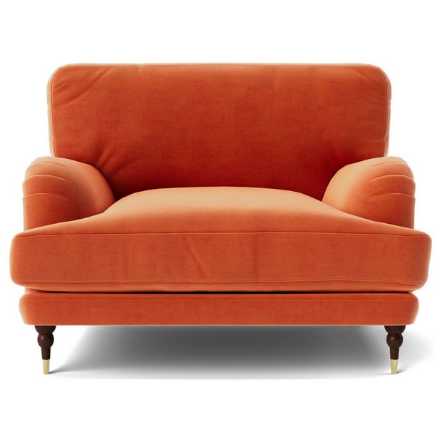 Burnt orange store snuggle chair