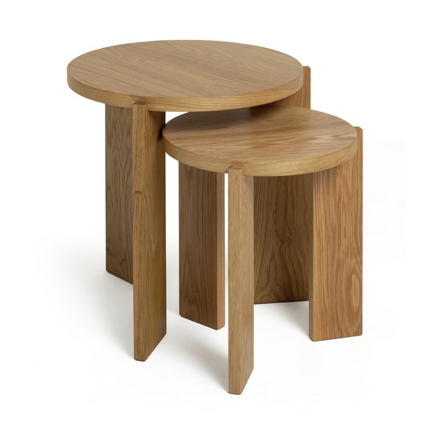 Nest of deals oak side tables