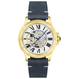 Thomas Earnshaw Men's Blue Leather Adjustable Strap Watch