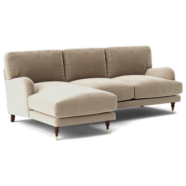 Taupe corner outlet sofa