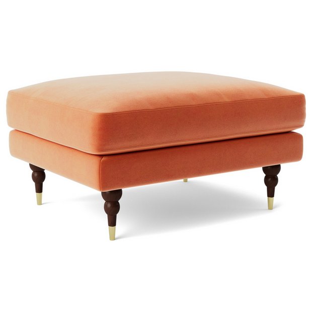 Orange deals outdoor ottoman