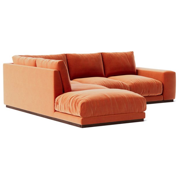 Corner sofa outlet orange