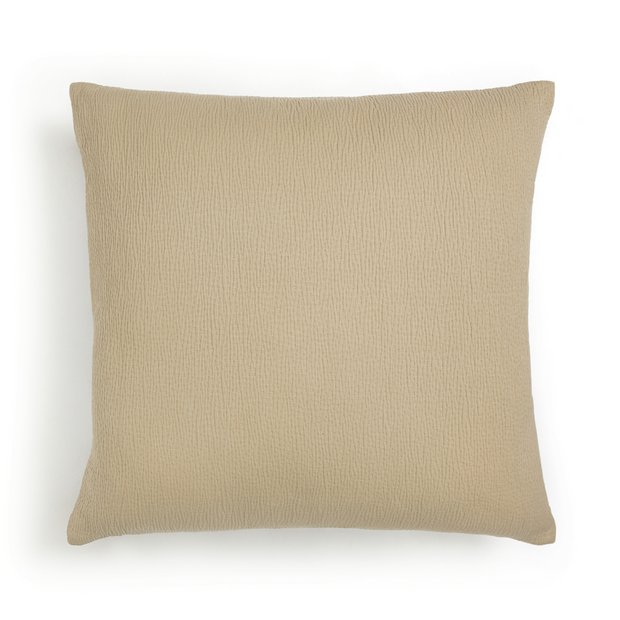 Buy Habitat Textured Plain Cushion Cream 50x50cm Cushions