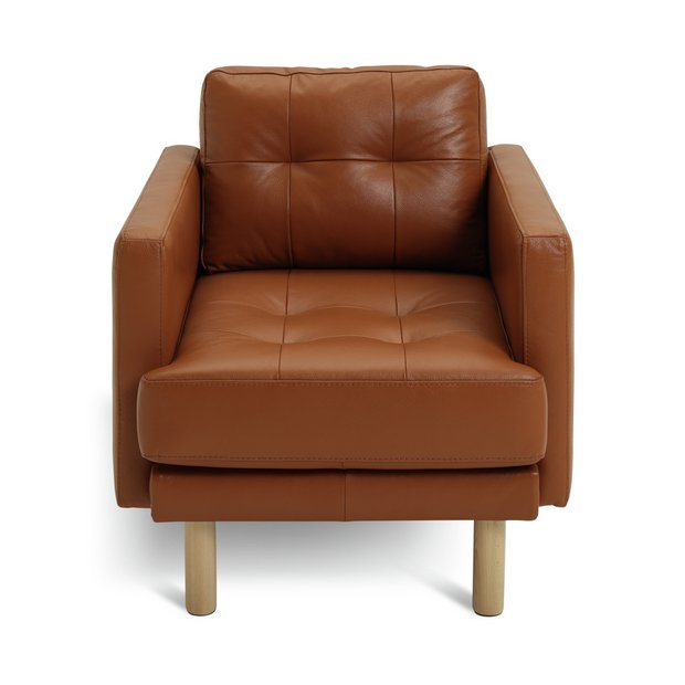 Buy Habitat Newell Leather Armchair Tan Argos