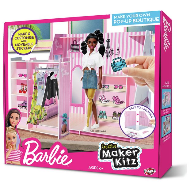 Buy Barbie Make Your Own Pop Up Boutique Doll houses Argos