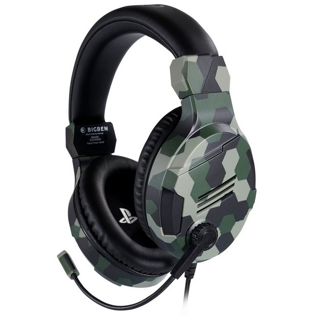 Buy Nacon V3 Official Licensed Ps4 Ps5 Compatible Headset Camo Gaming Headsets Argos