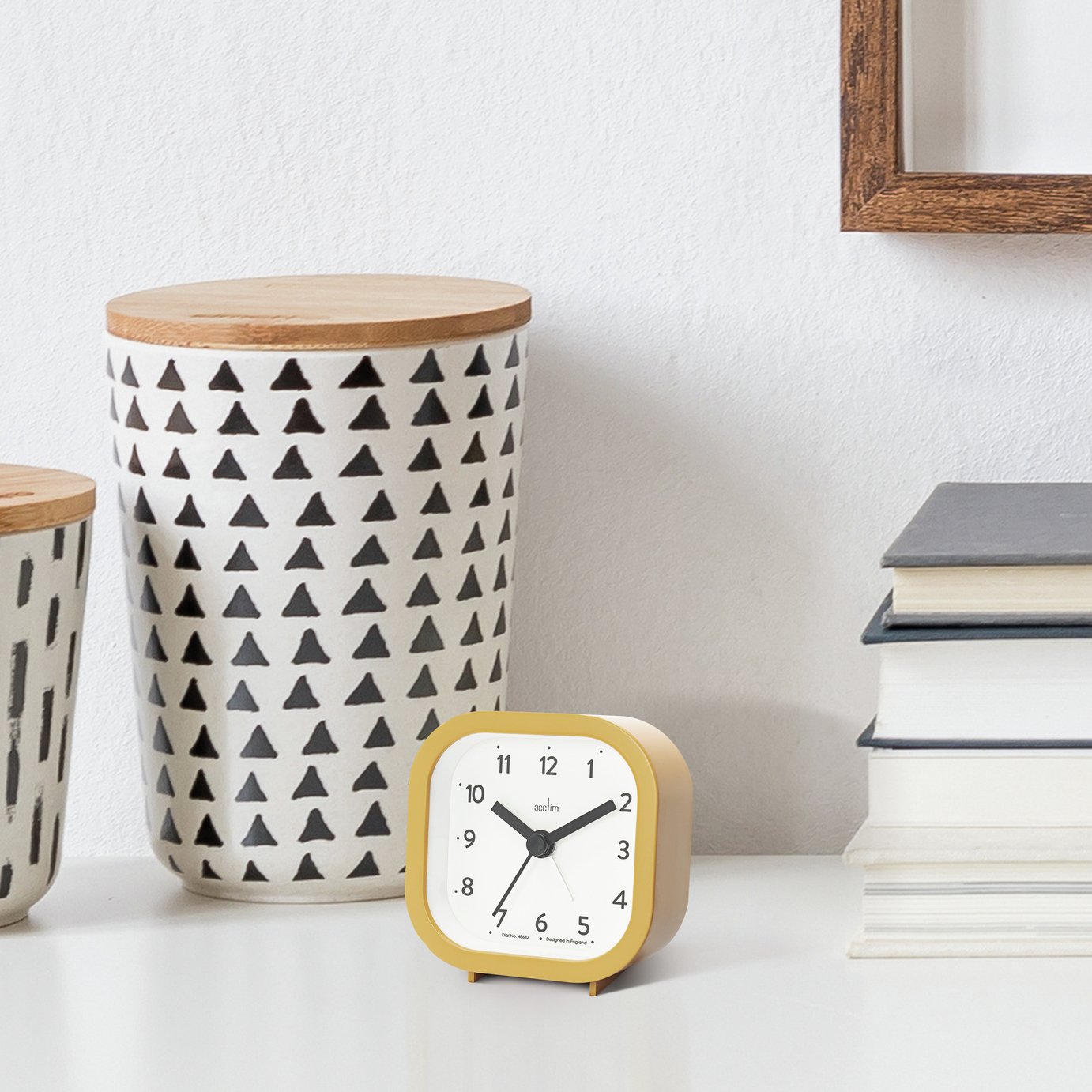 Acctim Remi Analogue Alarm Clock - Mustard