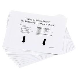 Fellowes Paper Shredder Oil Lubricant Sheets - Pack of 10
