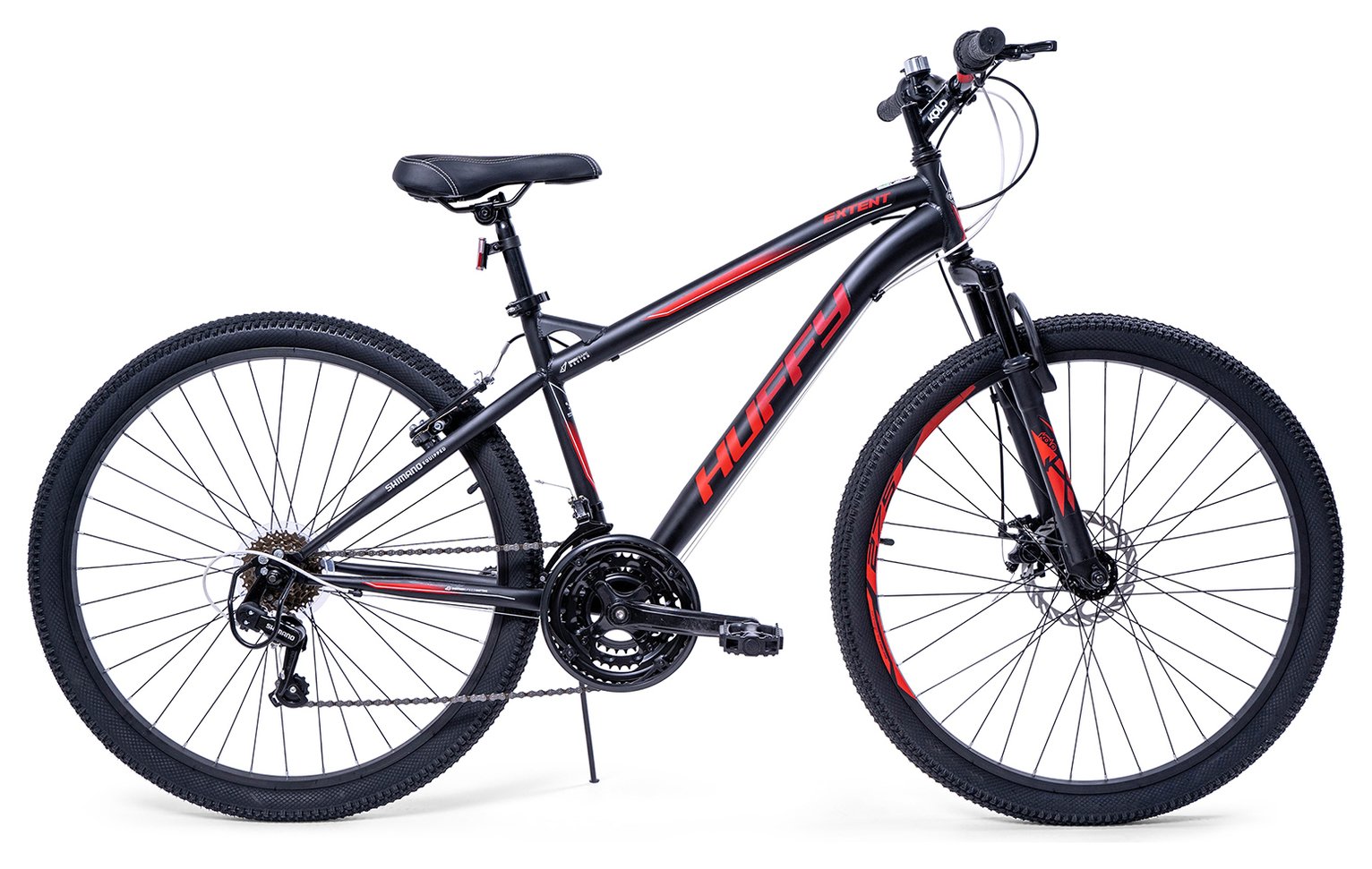 Huffy 27.5" Wheel Size Extent Unisex Adults Bike - Black/Red