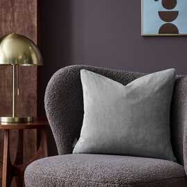 Habitat Cord Cushion Cover - Charcoal - 43x43cm