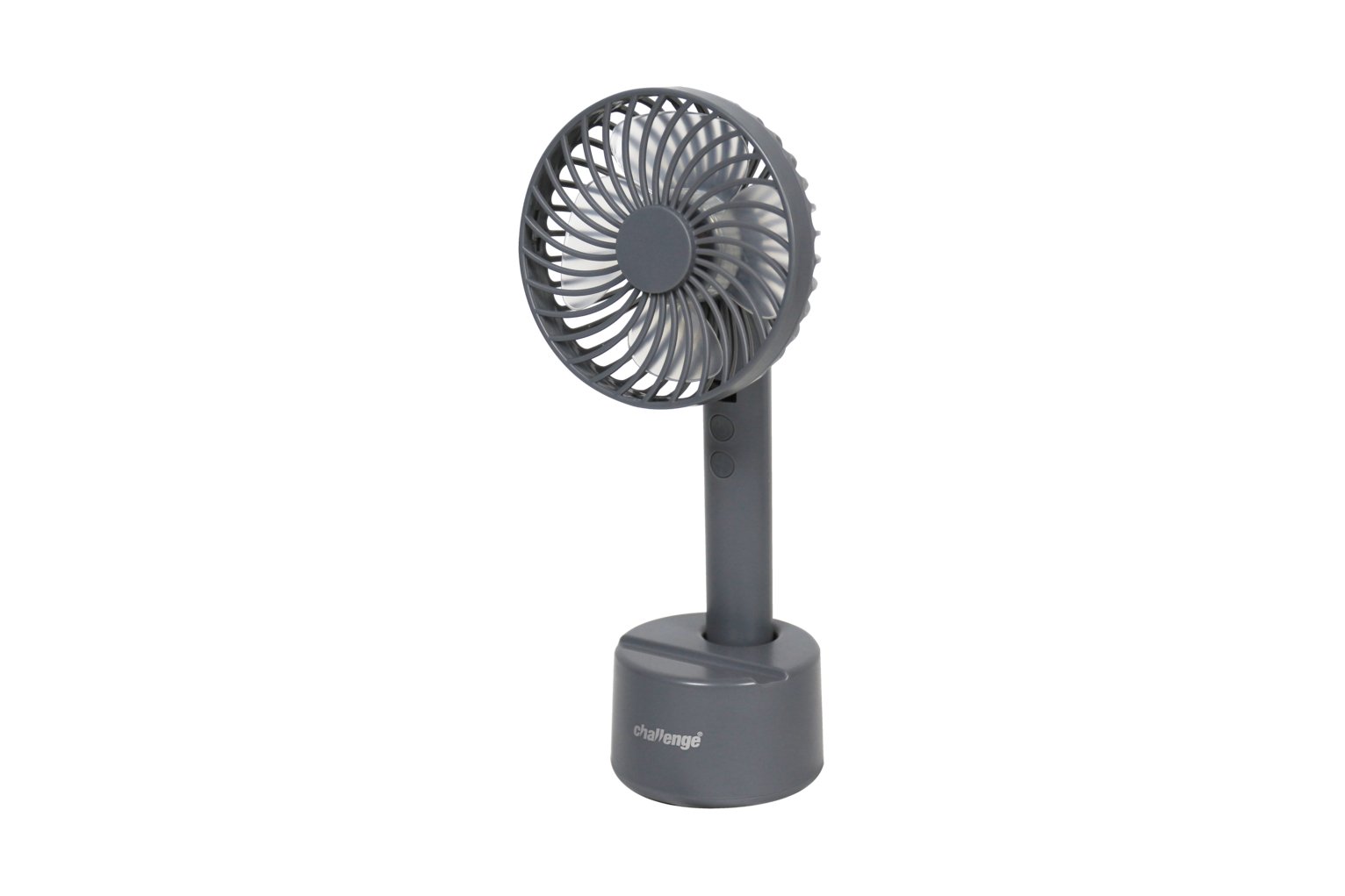 Challenge Grey Handheld & Desk Fan – 4 Inch