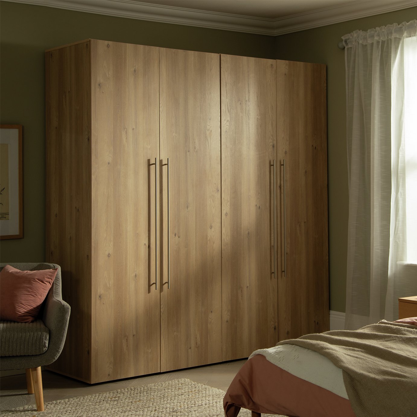 Habitat Atlas 4 Door Wardrobe