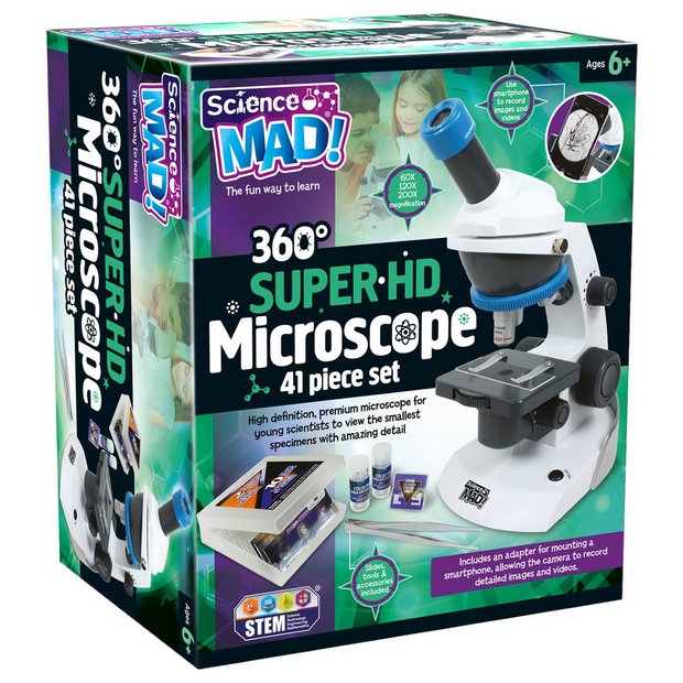 Buy Science Mad Super HD Microscope Discovery and science toys Argos