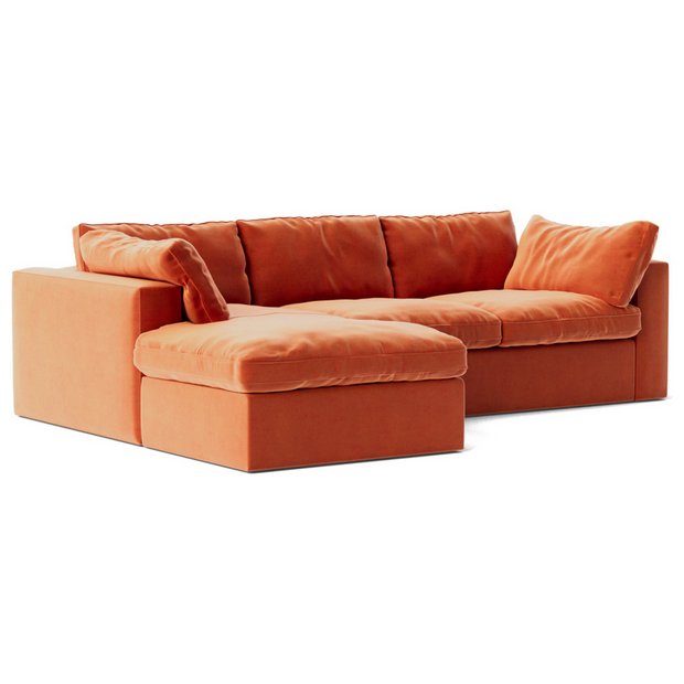 Corner sofa outlet orange