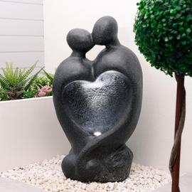 Streetwize Garden Solar Powered Water Feature- Carved Lovers