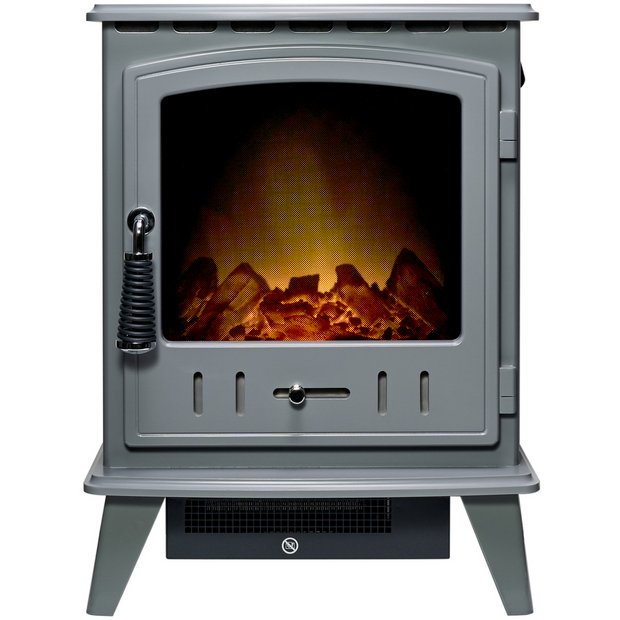 Buy Adam Aviemore Electric Stove – Grey | Electric fires | Argos