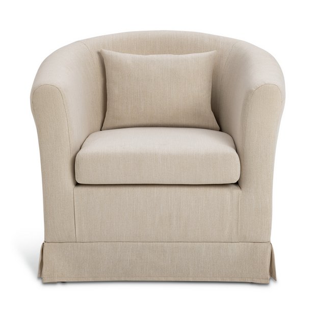 Buy Habitat Larissa Fabric Tub Chair Armchairs and chairs Argos