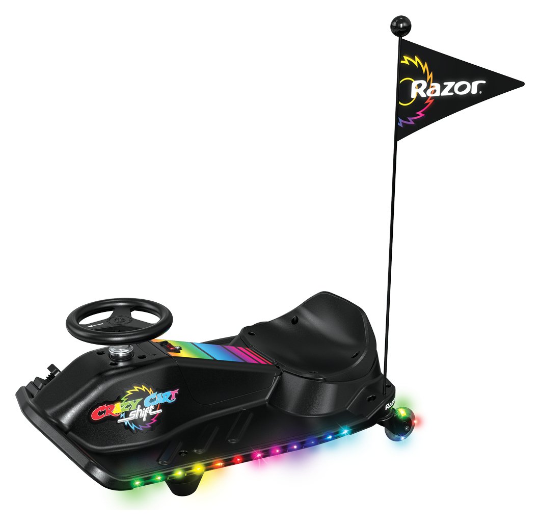 Razor Crazy Cart Shift LED Lightshow Kids Drift Cart