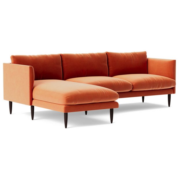 Rust corner outlet sofa