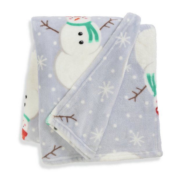 Buy Habitat Snowman Print Fleece Throw - Multicolour - 125x150cm | Blankets  and throws | Argos