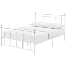 Argos Home Yani Kingsize Metal Bed Frame - White
