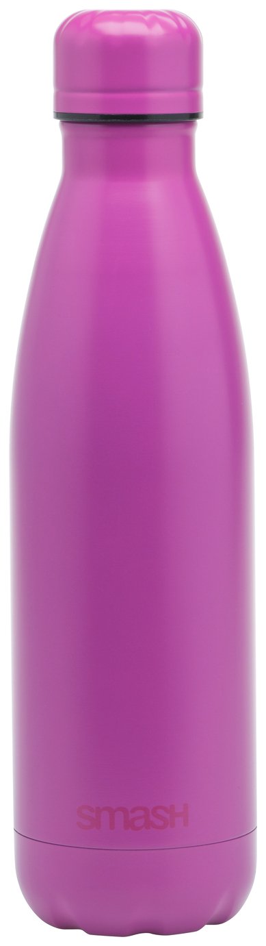 Smash Pink Stainless Steel Water Bottle - 500ml