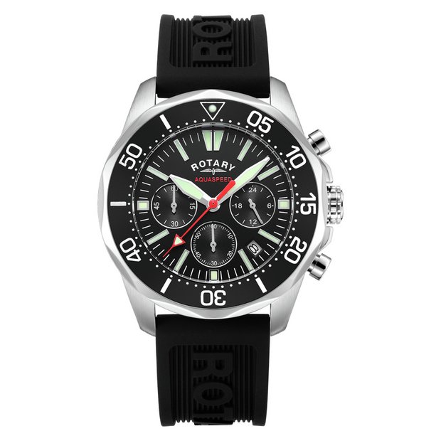 Rotary aquaspeed 2024 chronograph black