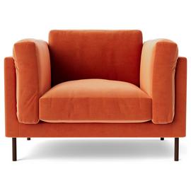 Swoon Munich Velvet Armchair - Burnt Orange