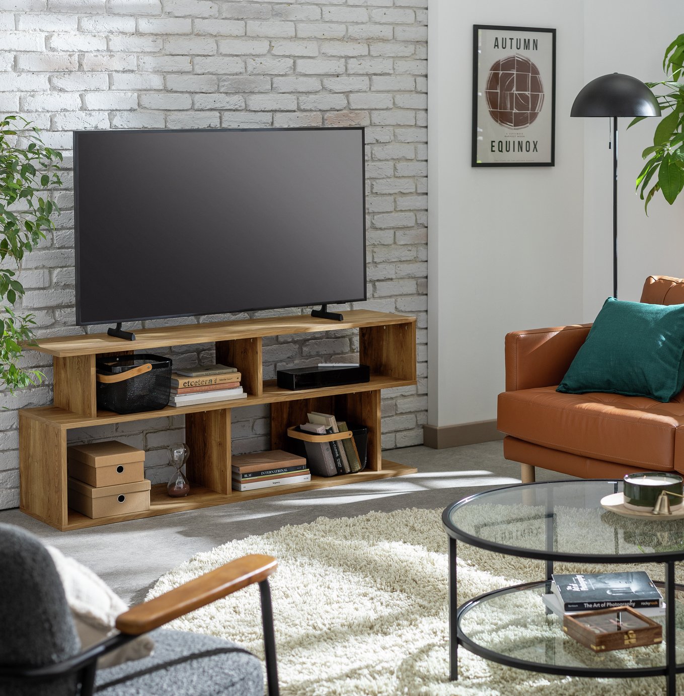 Habitat Nomad Block TV Unit - Natural