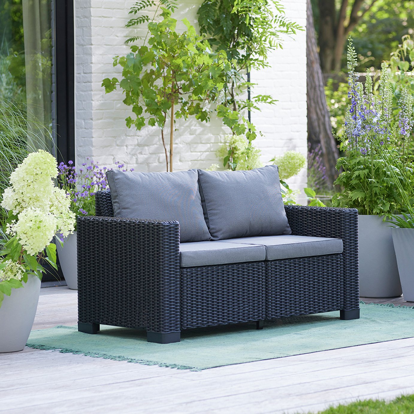 Keter California 5 Seater Garden Sofa Set - Graphite